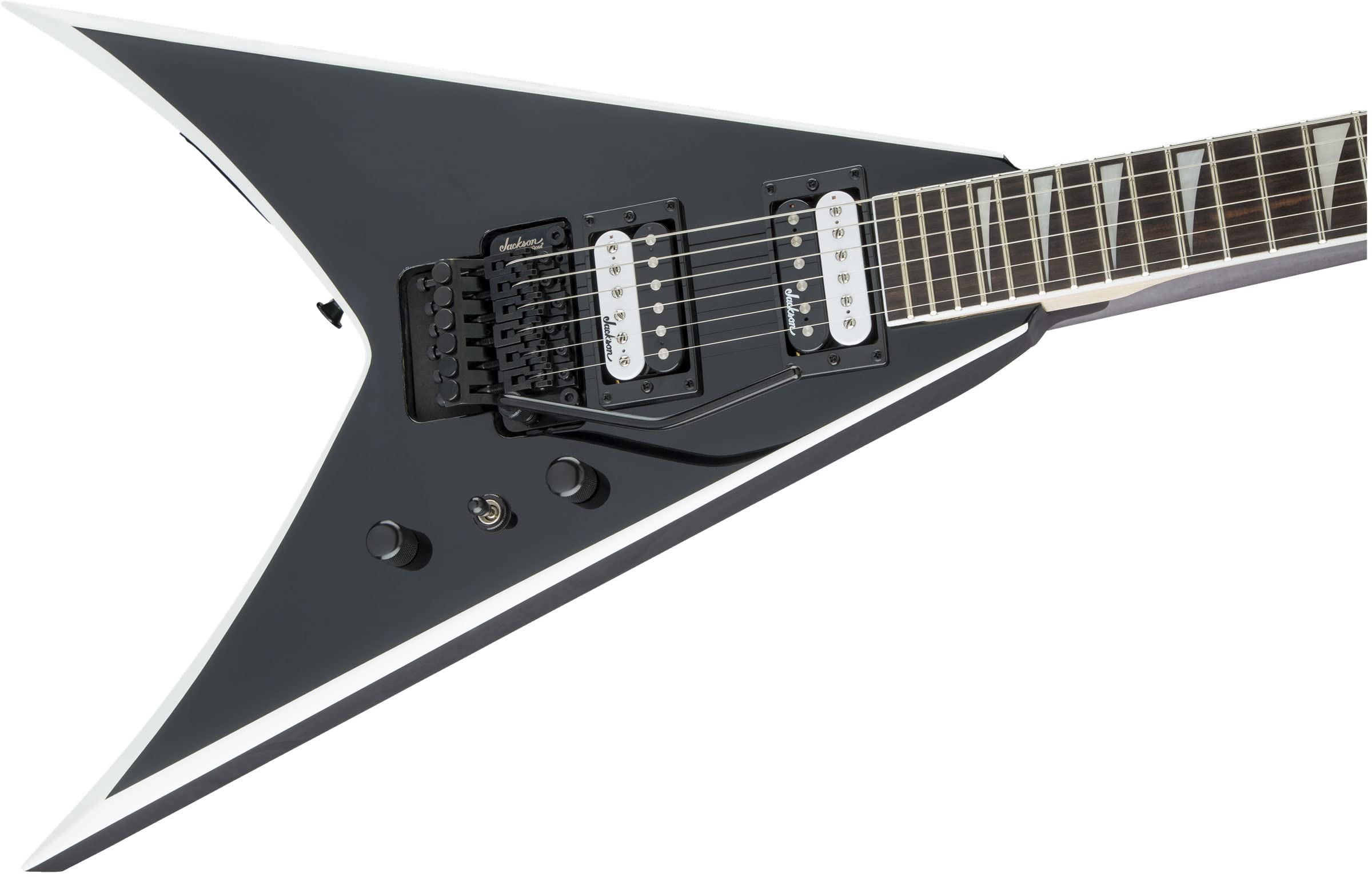 Jackson JS Series King V JS32 - Black with White Bevels