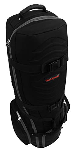 CaddyDaddy Phoenix Padded Golf Travel Bag Cover with North Pole Oversized Pockets - Heavy Duty, Wheeled Travel Golf Bag Cover