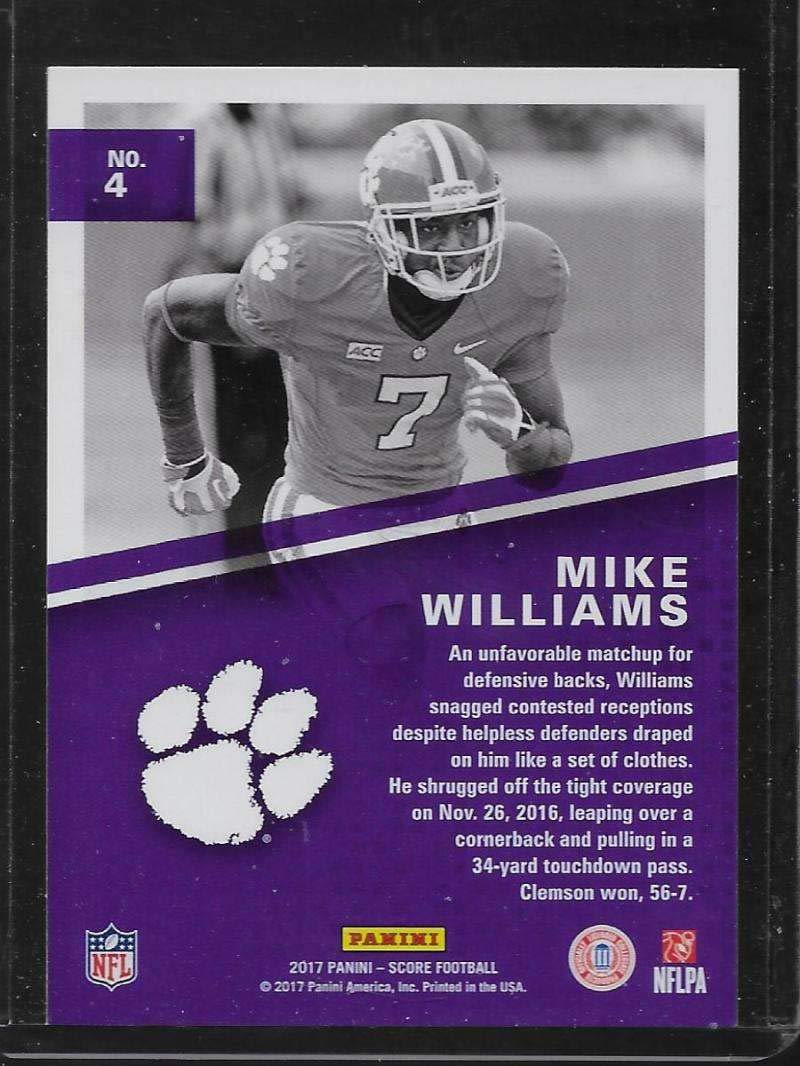 2017 Score Hype #4 Mike Williams NM-MT