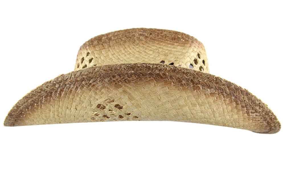 MINAKOLIFE Men's & Women's Western Style Cowboy/Cowgirl Straw Hat (Shell Beads)