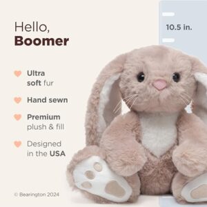 Bearington Boomer The Stuffed Bunny, 10.5 Inch Stuffed Bunny Plush