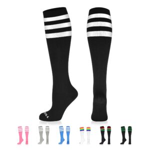 newzill medical compression socks for women and men circulation 20-30 mmhg best compression stockings for running athletic travel flight nurses black/white