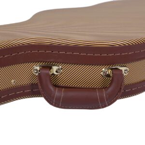 Crossrock Electric Guitar Case fits Telecaster and Stratocaster Style Guitars-Vinyl Tweed(CRW600STTW)