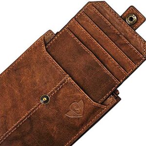 Spiffy® Brown Genuine Leather Wallet For Men | Men's Wallet | RFID Men Wallet | Leather Wallet Men