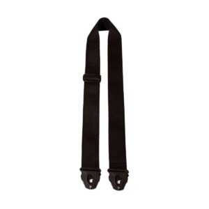 perri's leathers ltd. - nylon guitar strap with lock ends - adjustable guitar strap from 39" to 58" for electric, acoustic, bass guitar - black (nwspl-7157)