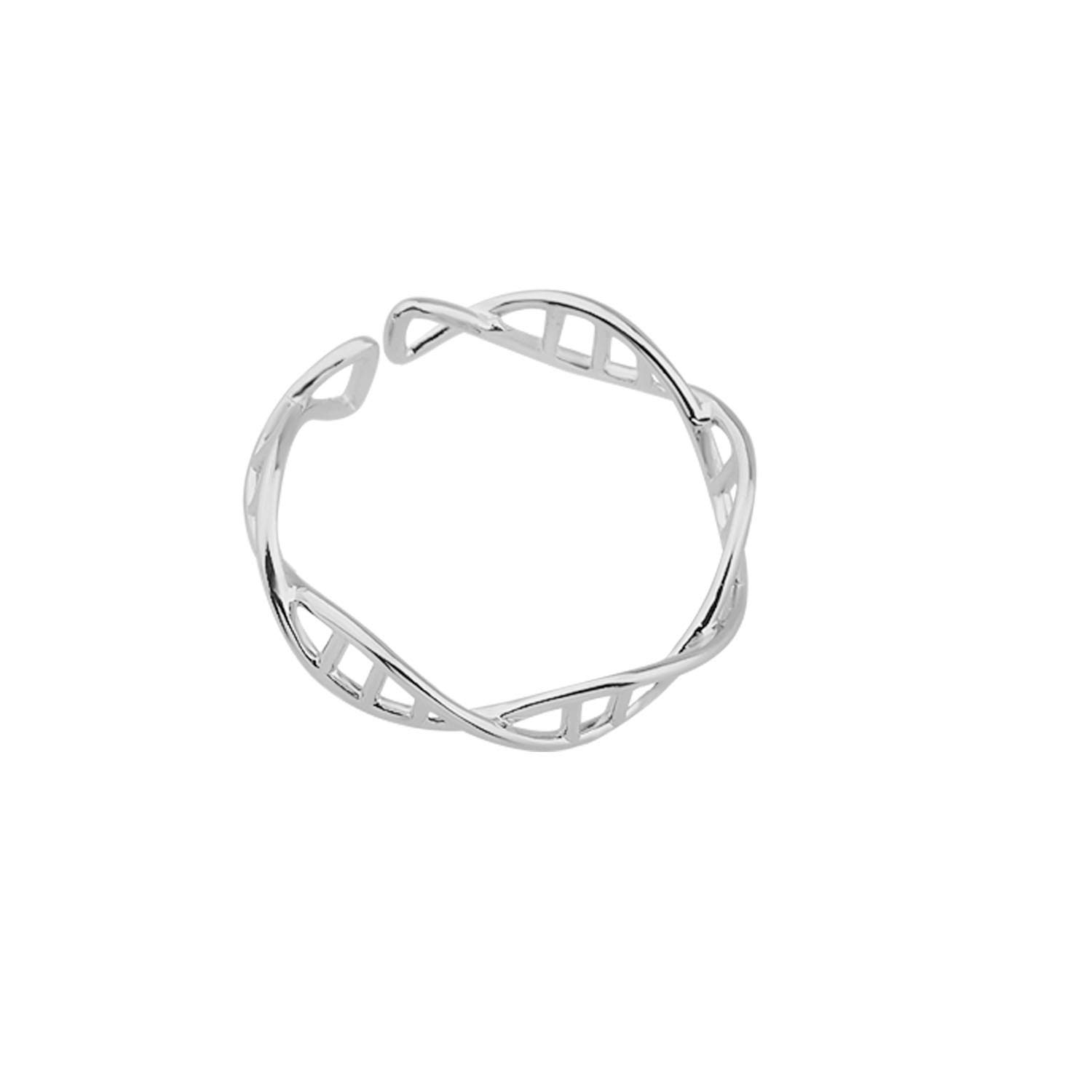 Zuo Bao DNA Chemistry Science Finger Ring Adjustable Ring Creative Gift For Biology Chemistry Teacher (DNA-ring)