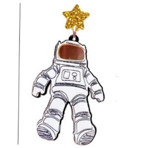 CutieJewelry Womens Teens Teenagers Astronaut Astro Cartoon Novelty Science Space Star Space Dangle Earrings (Astronaut)