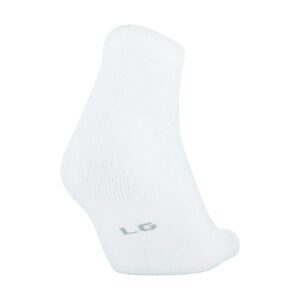 Under Armour Adult Athletic Low Cut Socks, 3-Pairs , White , Large