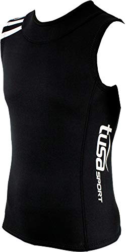 TUSA Sport Mens 2mm Neoprene Vest, Large, Black