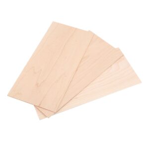 guitar veneer, 3pcs maple wood guitar head veneer shell sheet headplate replacement