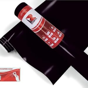 RVINYL Avery Dennison SW900 197-O Satin Black Supreme Wrapping Film Vinyl Vehicle Car Wrap Sheet Roll - (120in x 60in w/Application Card)