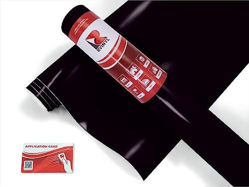 RVINYL Avery Dennison SW900 197-O Satin Black Supreme Wrapping Film Vinyl Vehicle Car Wrap Sheet Roll - (120in x 60in w/Application Card)