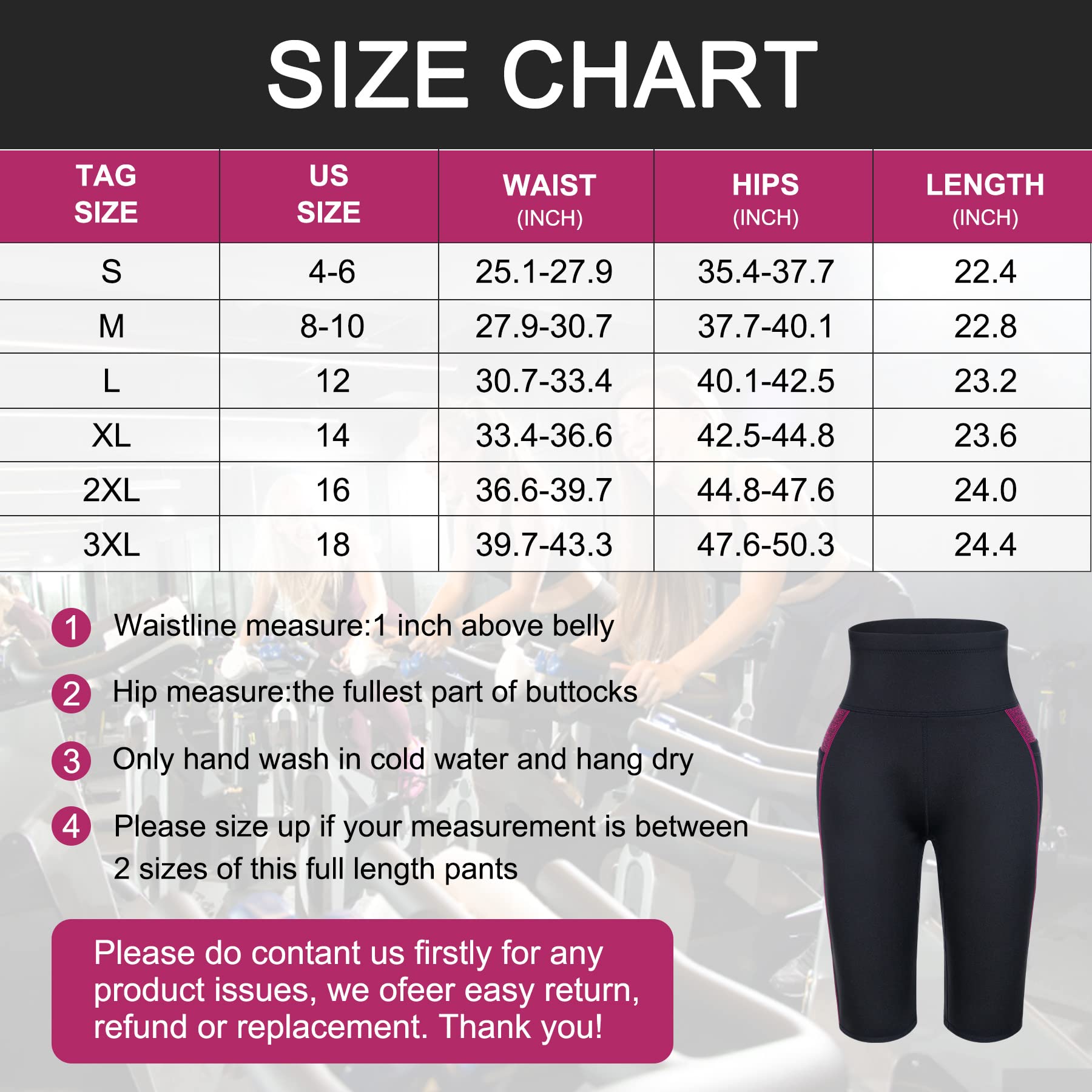 TrainingGirl High Waist Sauna Sweat Shorts Weight Loss Workout Pants with Pocket for Women Running Gym Yoga Exercise (Black, M)