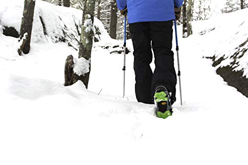 STABILicers Hike XP Traction Cleats for Hiking on Snow and Ice,Grey/Green, Medium (1 Pair)