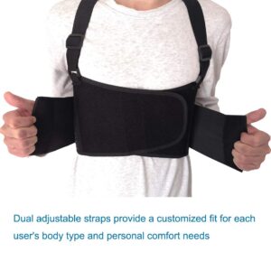 Solmyr Rib and Chest Support Brace, Broken Rib Brace, Breathable Rib Belt for Sore or Bruised Ribs Support, Sternum Injuries, Dislocated Ribs Protection, Pulled Muscle Pain (S)