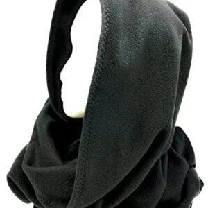 Hooded Scarf, plush fleece. 10 colors to choose from! Super warm hood with generous fabric allowance to wrap around the neck for warmth.