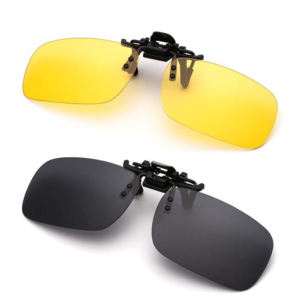 Simida Polarized Clip-on Sunglasses Anti-Glare Driving Glasses for Prescription Glasses