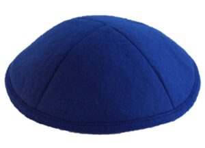 a1 skullcap linen fabric kippot single or bulk kippah optional custom imprinting inside for your speacial event … blue