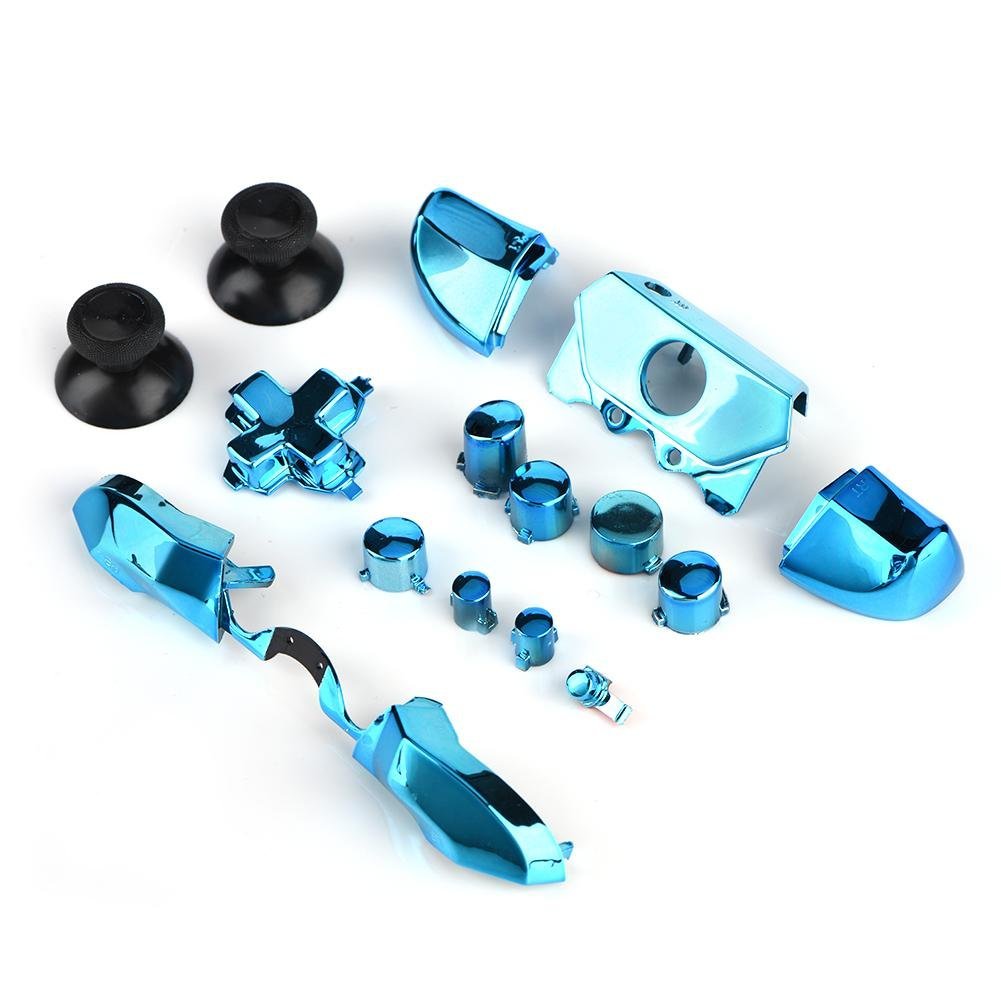 Full Sets for Box One, Mod Replace Part Accessory for Microsoft One Controller 3.5mm Jack (Blue)