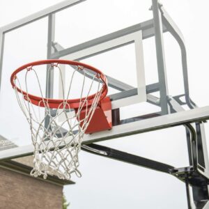 Goalsetter All-American In Ground Adjustable Basketball System with 60-Inch Glass Backboard and Single Static Rim, Black (SS45560G1)