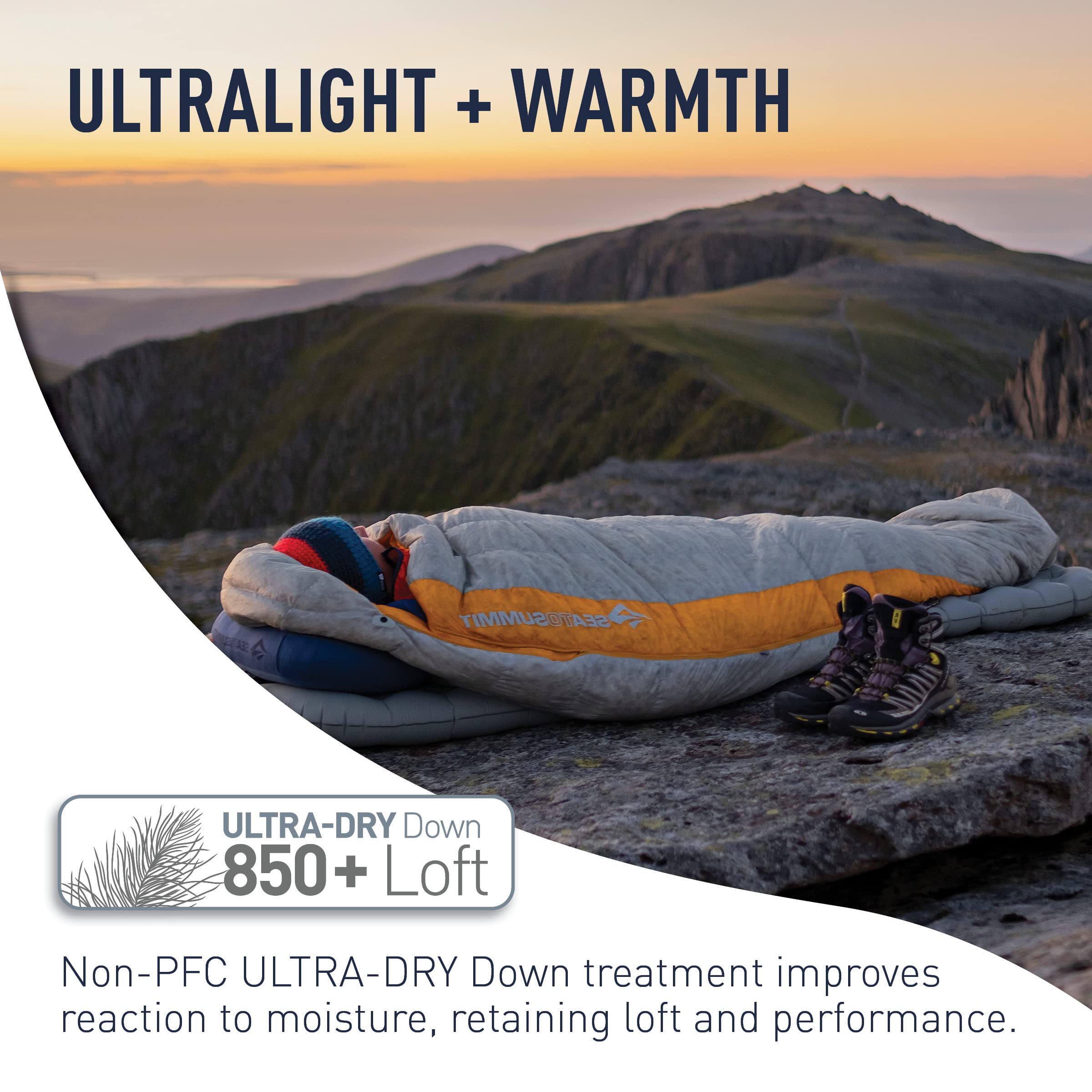 Sea to Summit Spark Ultralight Down Sleeping Bag, 40-Degree, Regular