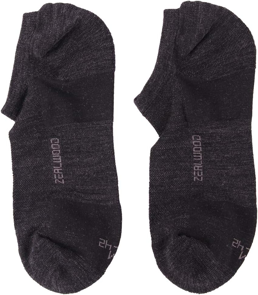 No Show Athletic Socks, ZEALWOOD Unisex Merino Wool Ultra-Light Running Tennis Golf Socks,1/3 Pairs