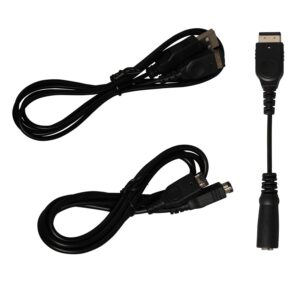 Timorn GBA SP Link Cable GBA SP Charger Cable GBA SP Headphone Adapter USB Charging Cable 3.5MM Headphone Earphone Jack Adapter 2 Player Game Link Cable for Gameboy Advance SP