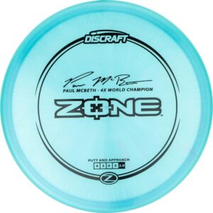 discraft paul mcbeth elite z zone | overstable putt & approach disc | scramble out of any position | trusted by the pros | discraft zone disc golf approach disc | weight - 174g (colors may vary)