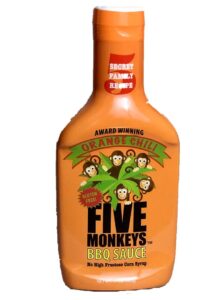 five monkeys bbq sauce (orange chili)