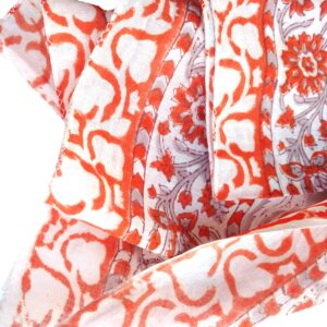 Rastogi Handcrafts 100% cotton Hand block rajasthani print scarves for women 73x44 inch size scarfs use as also sarong (Big scarves 16)