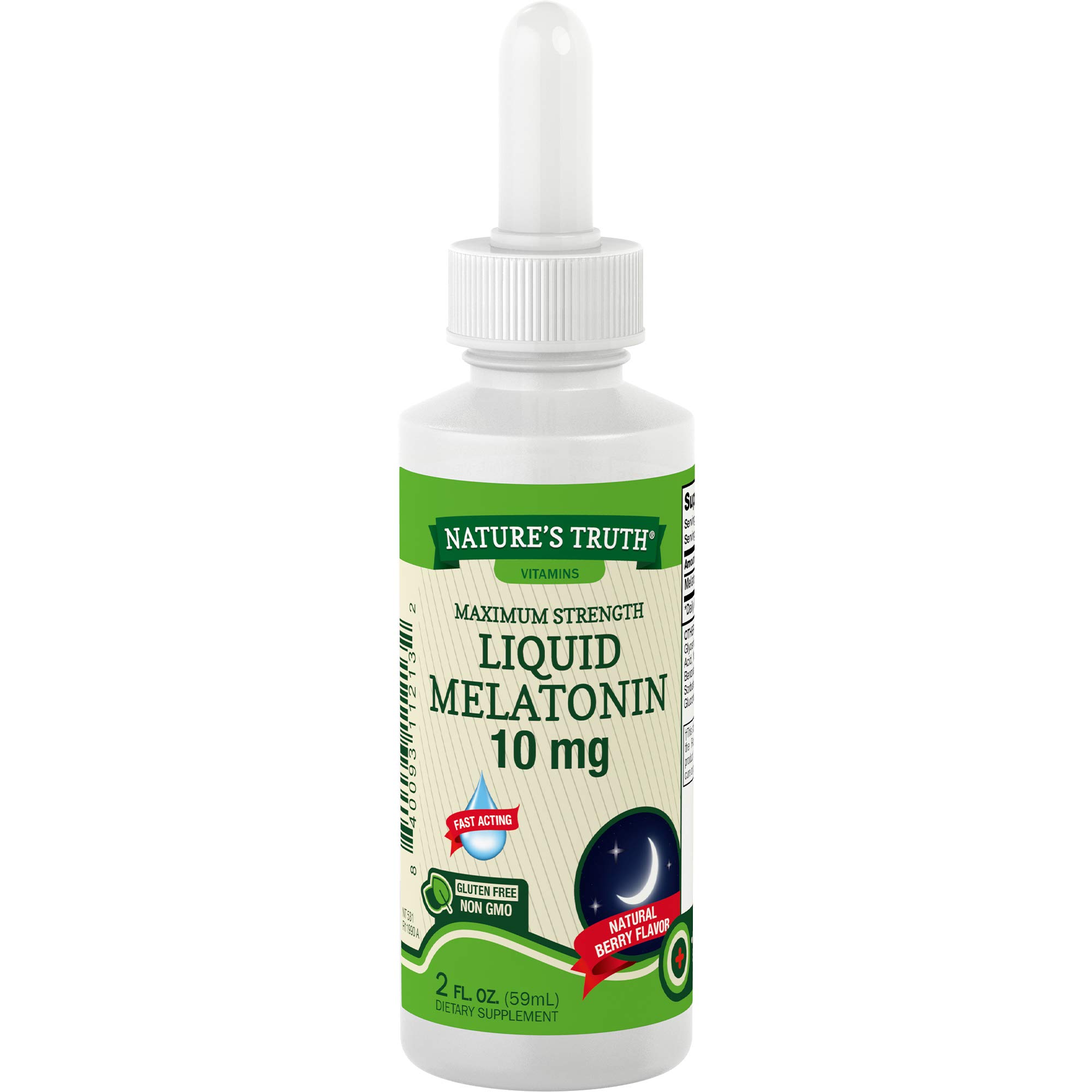 Nature's Truth Maximum Strength Liquid Melatonin 10 mg, 2 fl oz