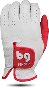 bg bender golf glove | wear on left | (red, mens xl)