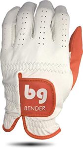 bg bender golf glove | wear on left | (orange, mens xl)