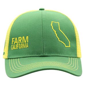 John Deere Farm State Pride Cap-Green and Yellow-California