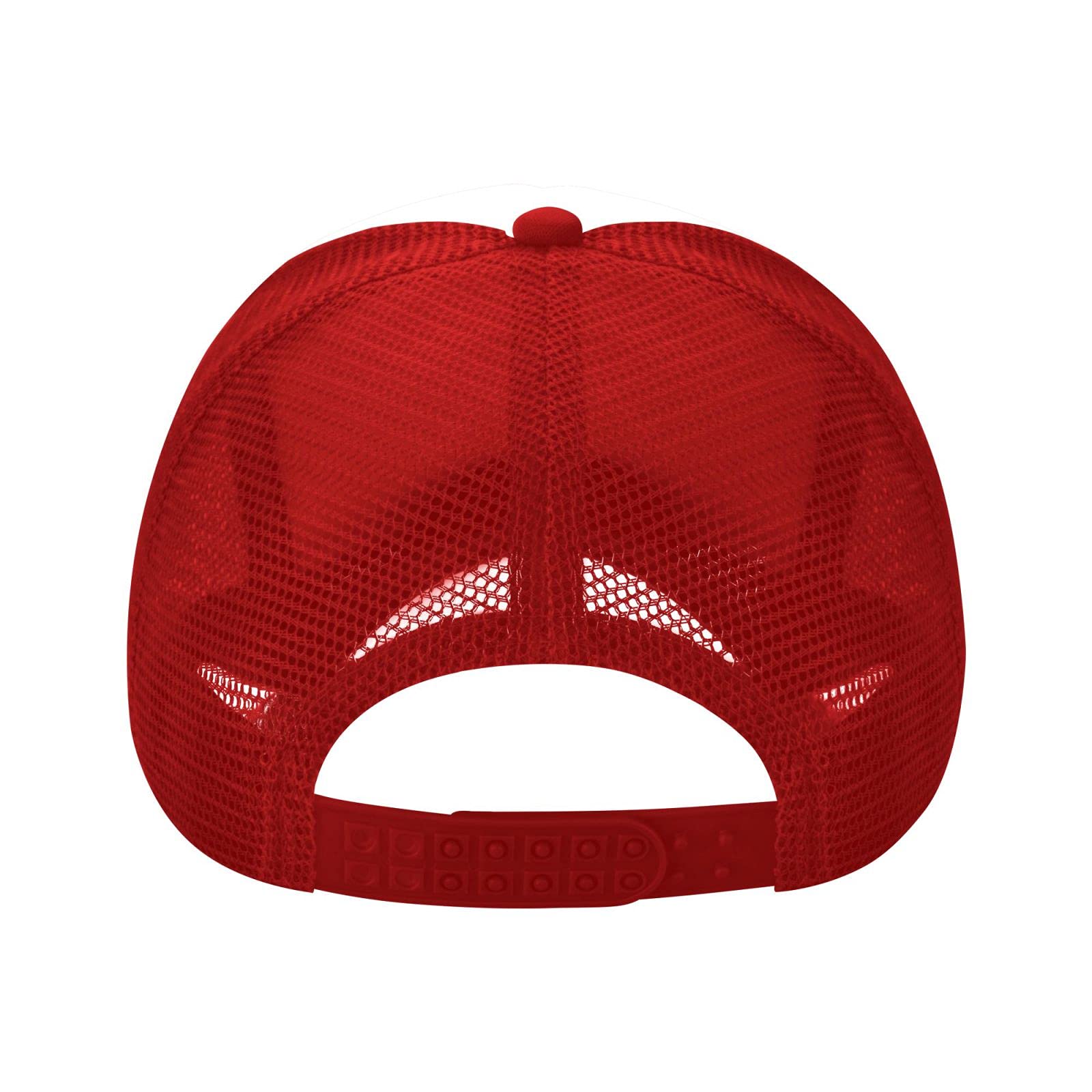 Waldeal Men's Bachelor Boy Party Trucker Caps Adjustable Mesh Baseball Hats Red