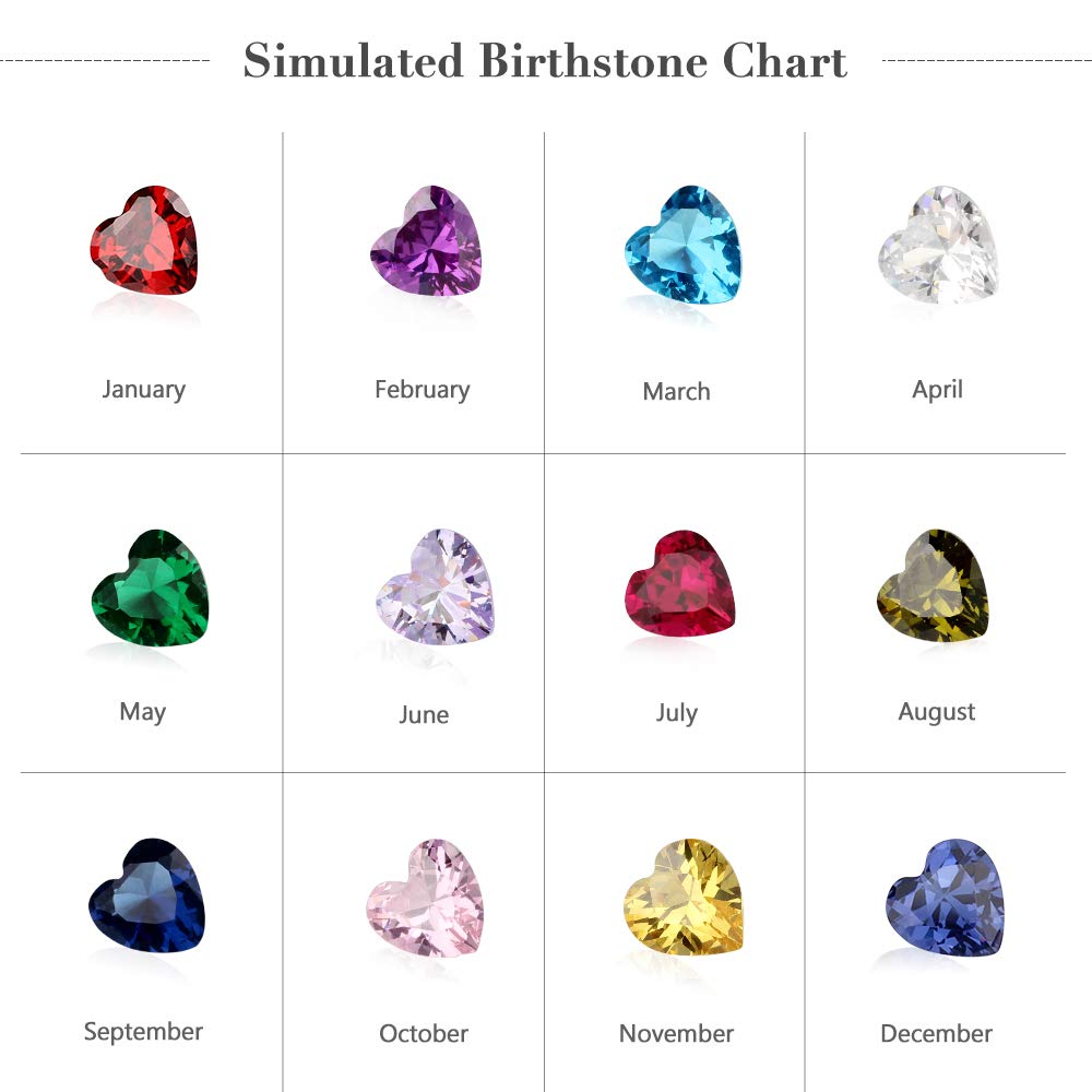 Lam Hub Fong Personalized Mothers Day Gifts Birthstone Rings for Women Mother Daughter Promise Rings for Her Custom Engagement Name Rings for Her Girlfriend Wife (3 Birthstones-1, 10)