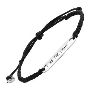 Silpada 'Be the Light' Petite Bar Link Bracelet in Sterling Silver, 10.25"