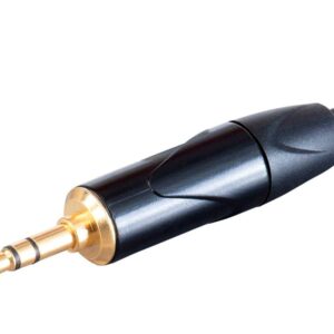 Monoprice XLR Male to 1/8in TRS Male Connector - 6 Feet - Black, Heavy Gauge 24AWG On Tour Cables, Gold Plated Connectors - Stage Right Series