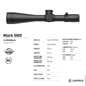 Leupold Mark 5HD 5-25x56mm Riflescope