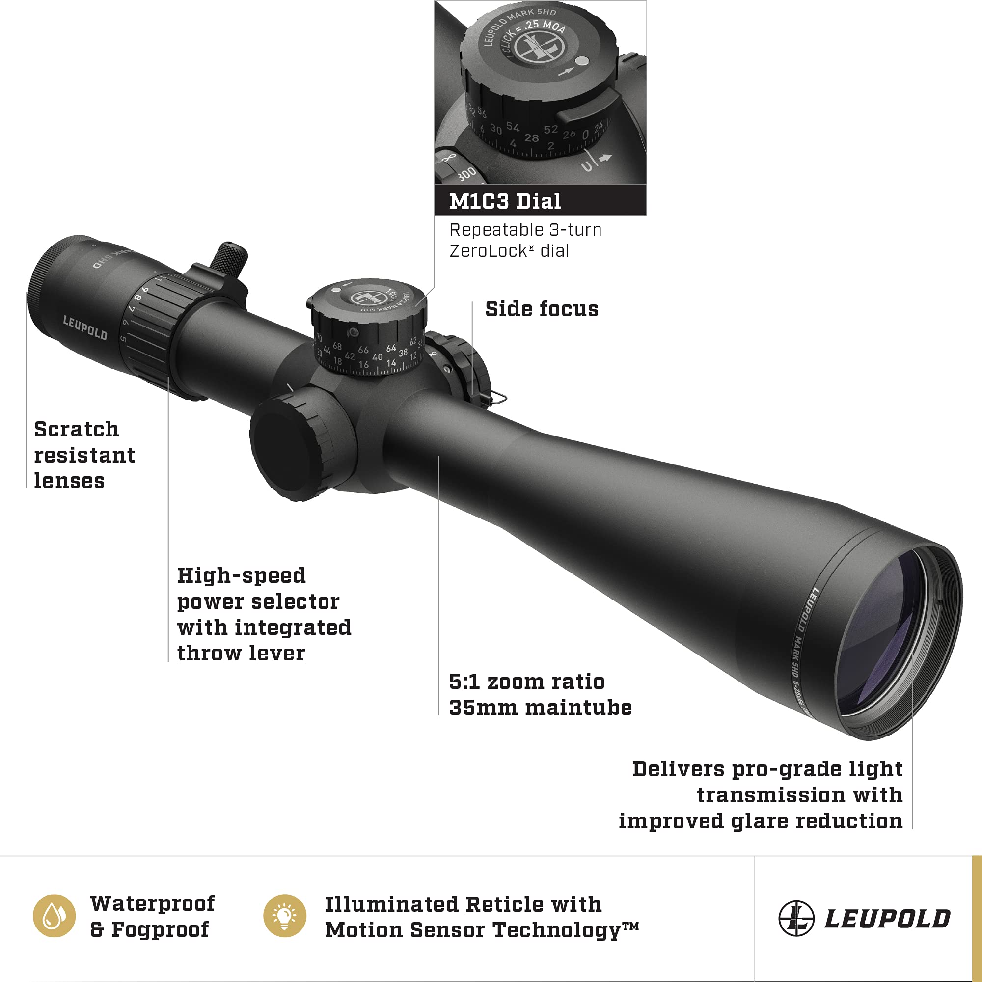 Leupold Mark 5HD 5-25x56mm Riflescope