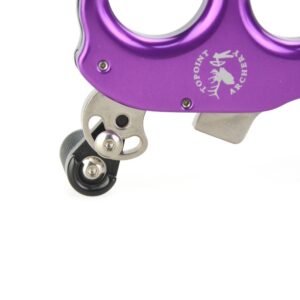 SHARROW Bow Release Aid 3/4 Fingers Automatic Archery Release Aluminium Alloy Thumb Trigger for Compound Bow Accessory (Purple)