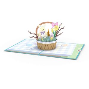 Lovepop Easter Basket Pop Up Card - 3D Card, Religious Easter Cards, Easter Bunny Card , Pop Up Greeting Cards