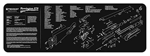 TekMat Remington 870 Gun Cleaning Mat, Black, TEK-R36-REM-870, One Size