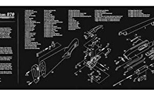 TekMat Remington 870 Gun Cleaning Mat, Black, TEK-R36-REM-870, One Size