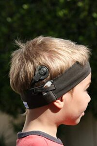 hearinghenry black standard cochlear implant headband (age 6mon- 6yrs)