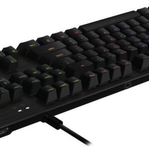 Logitech G512 SE Lightsync RGB Mechanical Gaming Keyboard with USB Passthrough - Black