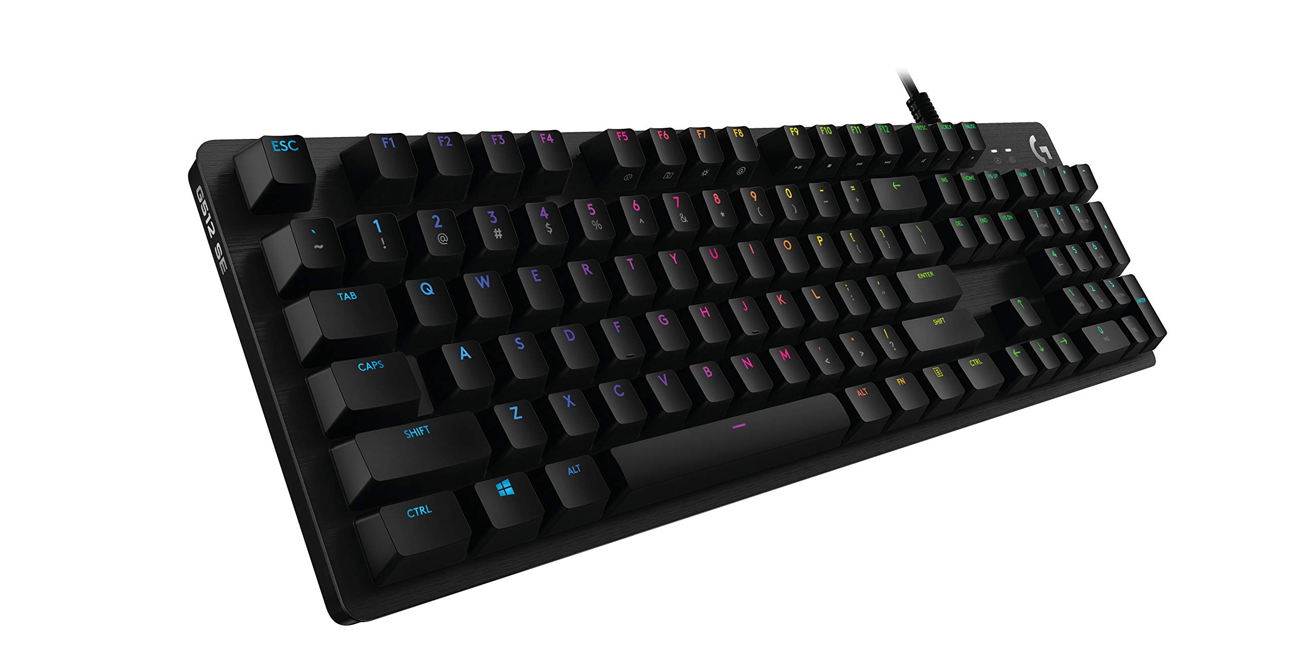 Logitech G512 SE Lightsync RGB Mechanical Gaming Keyboard with USB Passthrough - Black