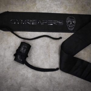 Gymreapers Strength Wrist Wraps for Cross Training, Olympic Lifting, WOD Workouts - Strong Wrist Support for Men and Women -| (Black/Black)