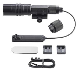 streamlight 88090 protac rail-mount hl-x usb 1000-lumen rechargeable multi-fuel weapon light with integrated red aiming beam, remote switch, tail switch, and clips, black