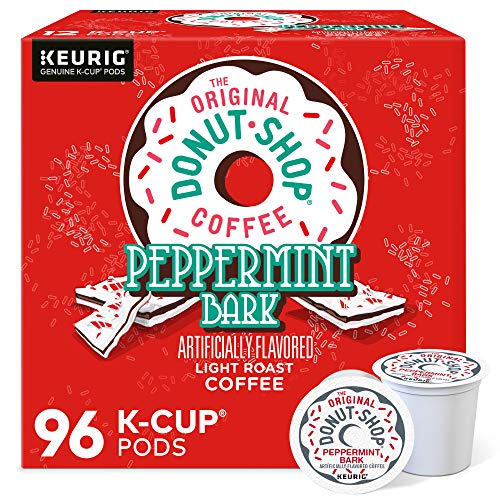 The Original Donut Shop Peppermint Bark Keurig Single-Serve K-Cup Pods, Light Roast Coffee, 96 Count (4 Packs of 24)